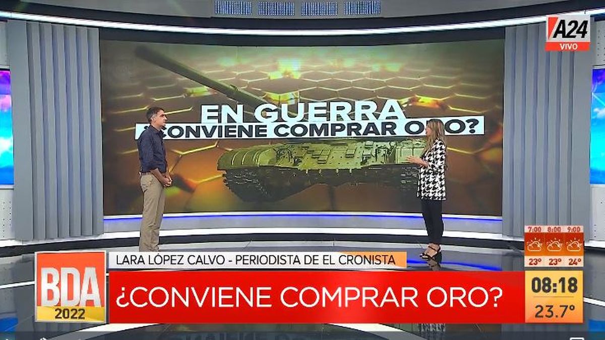 En medio de la Guerra entre Rusia y Ucrania: ¿conviene comprar oro? (Captura de Tv)