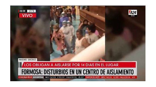 Incidentes en un centro de aislamiento, mientras Formosa defiende su política sanitaria