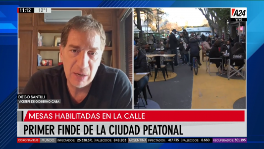 Tras el primer fin de semana de apertura de bares en CABA, Santilli afirmó: Tuvimos que hacer algunas clausuras