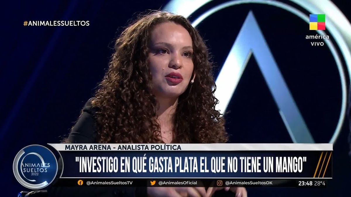 Mayra Arena en Animales Sueltos: En Argentina no es lo mismo ser pobre negro que blanco (Foto: captura América TV).