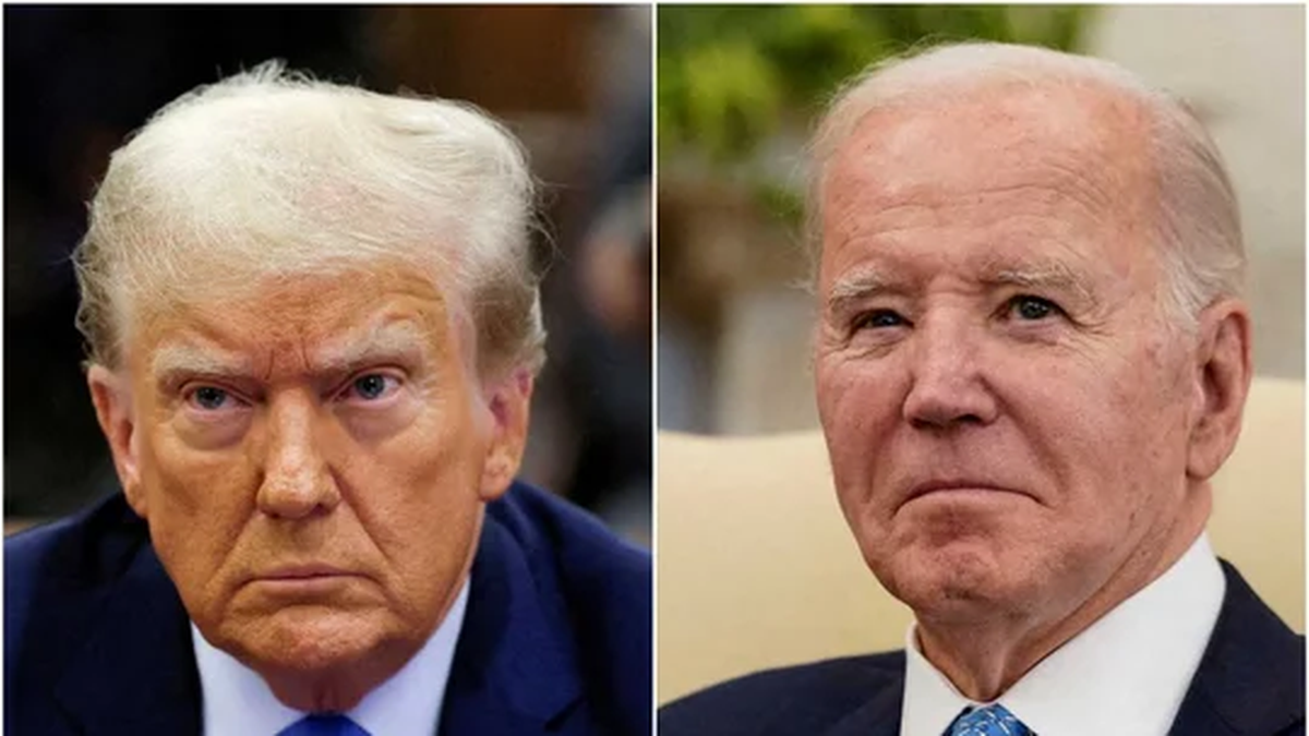 Donald Trump y Joe Biden se verán las caras el miércoles. (Foto: NA)