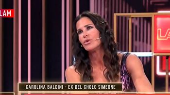 Carolina Baldini reapareció en la TV y habló de su relación con El Cholo Simeone