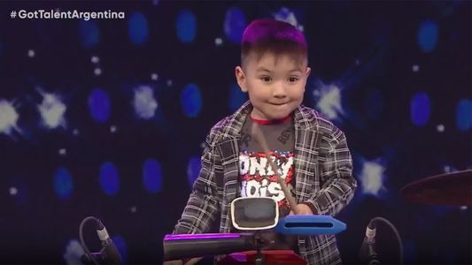Un participante de 4 años se robó el corazón del jurado de Got Talent Argentina al tocar el timbal