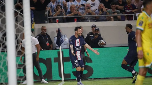 ¡Ya gritó el primero! El golazo de Lionel Messi en la goleada del PSG ante Nantes