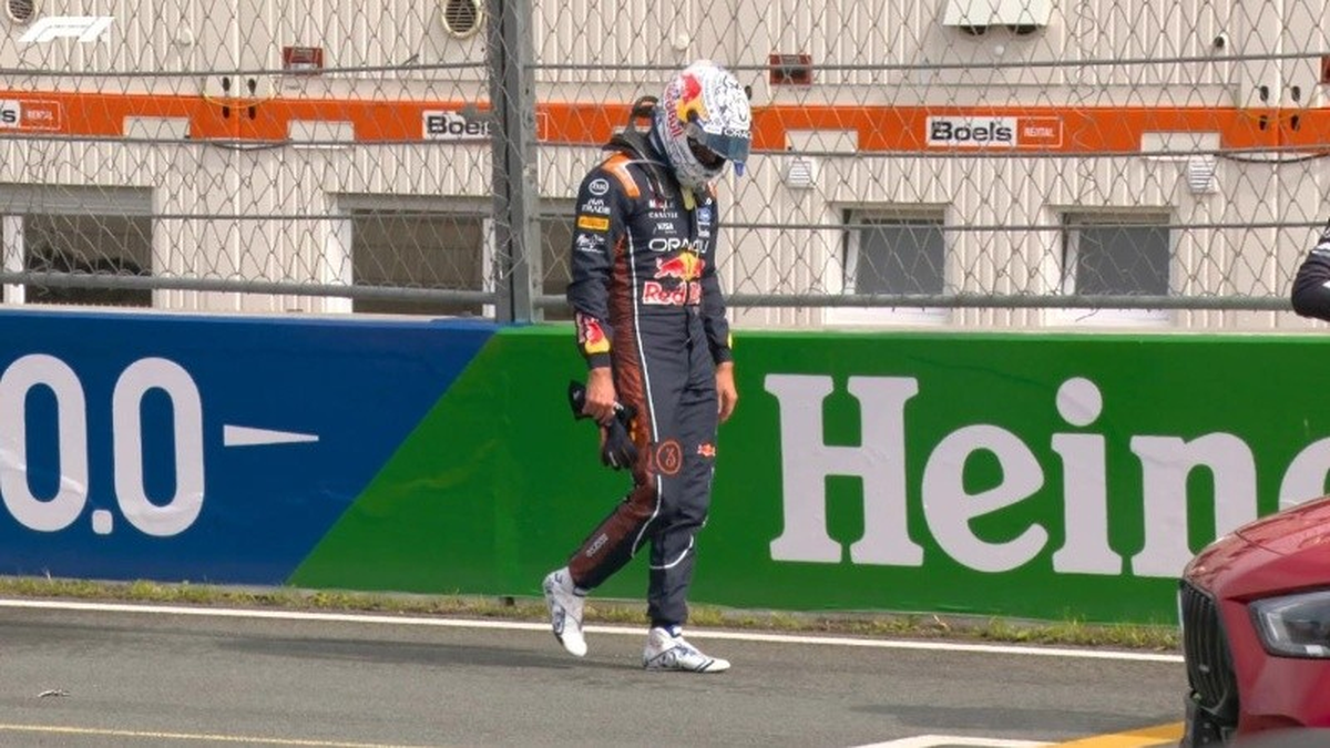 Max Verstappen sufri&oacute; un fuerte accidente en el circuito de Zandvoort. (Foto: X/@F1)