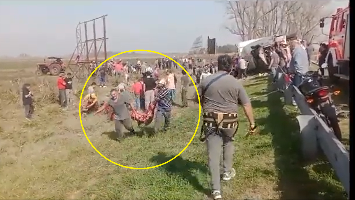 Volcó un camión en Ruta 7