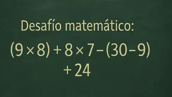 Desafío matemático: muy pocos lo resuelven antes de los 10 segundos