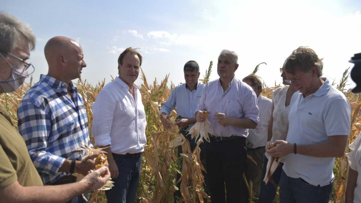 Recorrido de Julián Domínguez en los campos afectados por la sequía (Crédito: Noticias Argentinas).