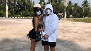 Las desopilantes postales de los hermanos Caniggia en Tailandia