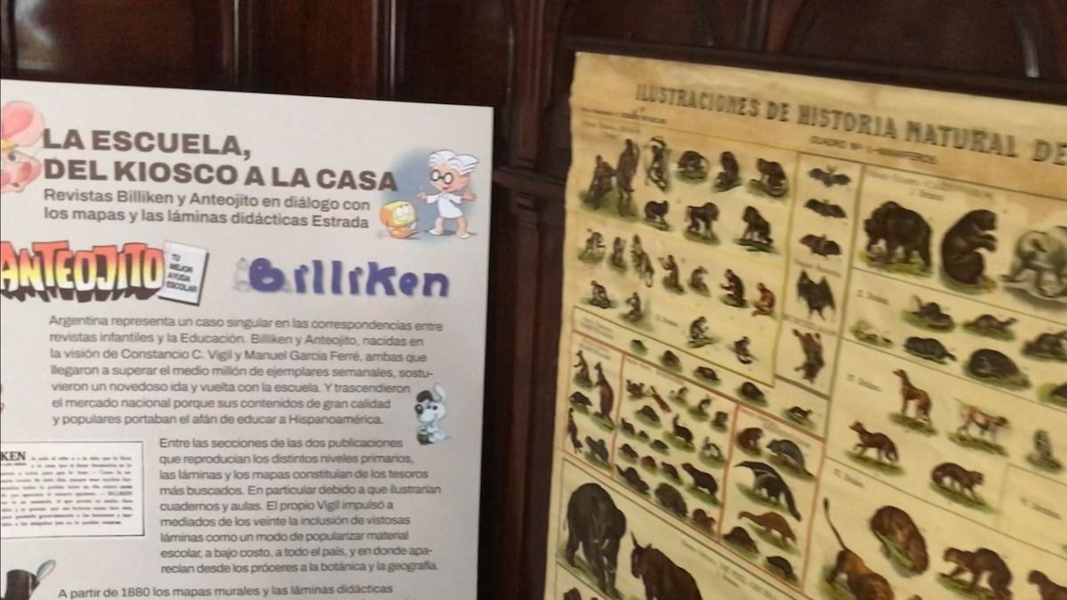 Se trata de un relato visual de la evolución educativa argentina