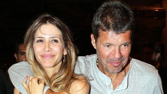 La dulce foto de Valdés con Lorenzo en el pecho de Tinelli