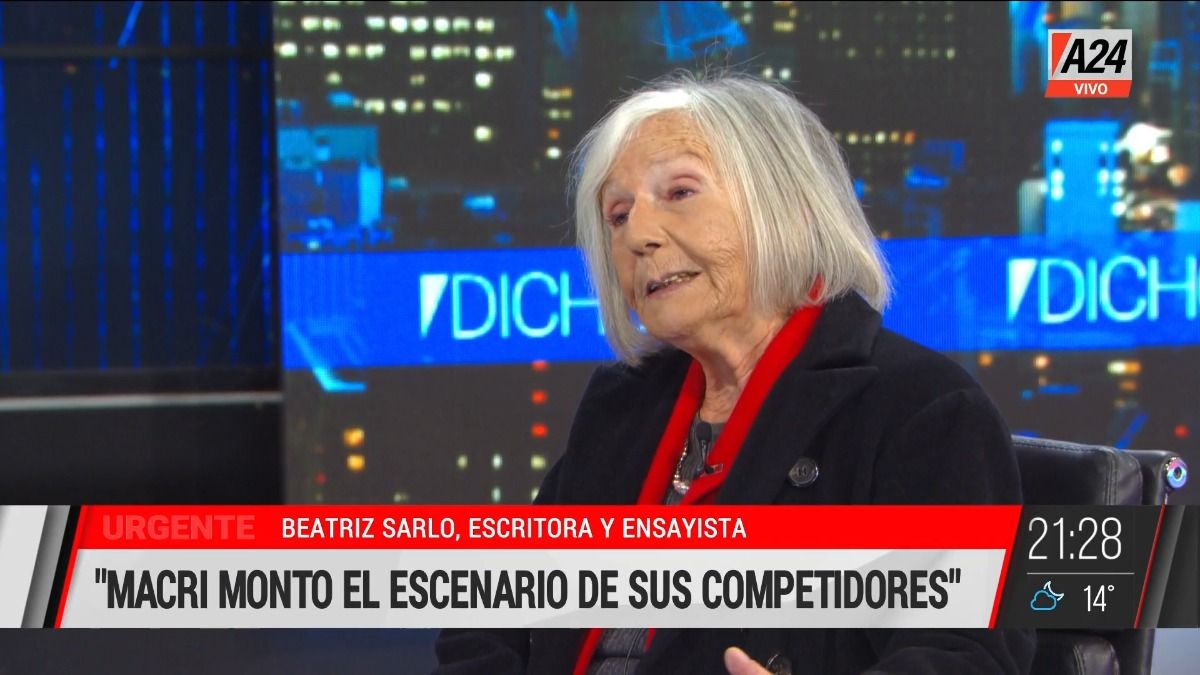 Beatriz Sarlo con Luis Novaresio en A24.