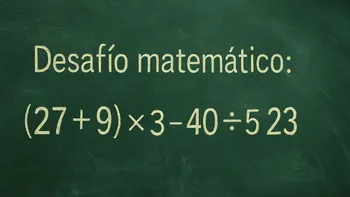Desafío matemático: ¿lo podés resolver en menos de 10 segundos?