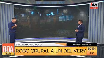 Merlo: 10 motochorros atacaron a un delivery para robarle