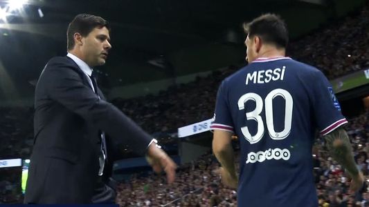 Qué dijo Pochettino del cambio de Messi y su enojo al salir