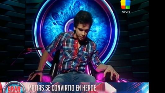 Gran Hermano 2015 Matías se convirtió en héroe y fulminó a Belén