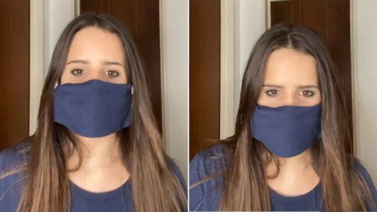 El consejo de Sofi Morandi para hacer un tapaboca casero: Está bueno para concientizar