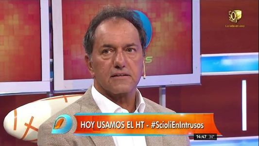 Scioli en Intrusos: Evidentemente, Mirtha Legrand es una voz influenciable