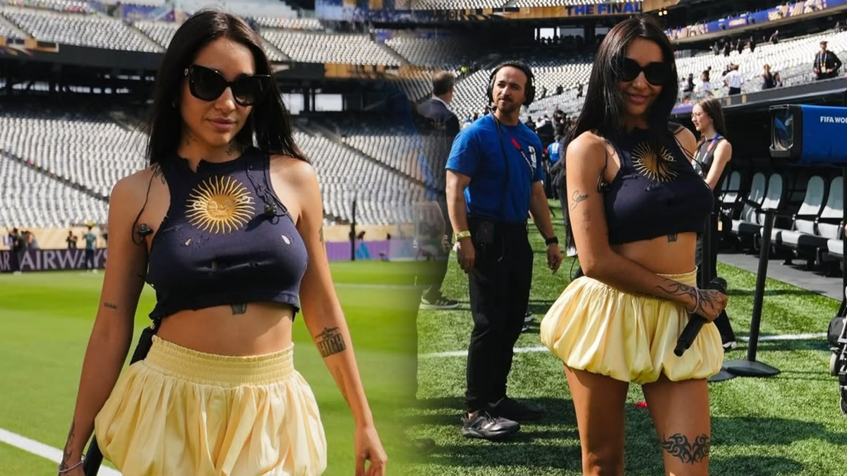 La confesión de María Becerra sobre la Selección por estar en la final del Mundial para cantar el Himno: Los chicos querían...