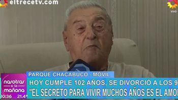 Tiene 102 y entró al Guinness: Me divorcié a los 99 porque me estaba enfermando