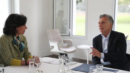 La presidenta del banco Santander visitó a Mauricio Macri y a Alberto Fernández en la misma tarde