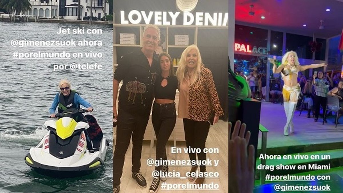 Anoche Susana Gim&eacute;nez y Marley en la &uacute;ltima emisi&oacute;n de 'Por el mundo' desde Miami.&nbsp;