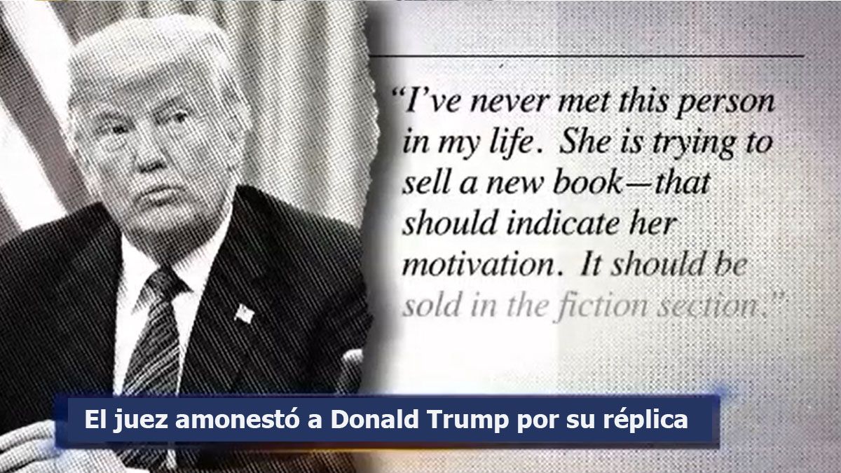 El juez advirti&oacute; a Donald Trump para que retire todos los comentarios que hizo sobre Carroll por las redes sociales. (Foto: Gentileza NBCNews)