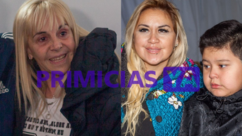 Las fotos de Claudia Villafañe y Verónica Ojeda juntas en la inauguración del mural en honor a Diego Maradona