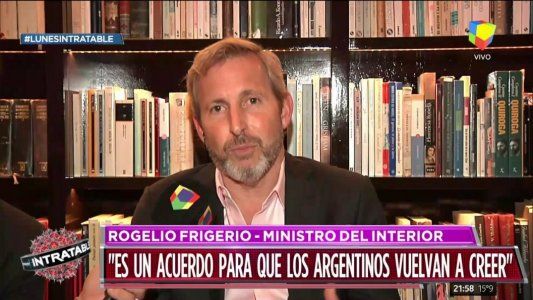 Frigerio dijo que el acuerdo con la oposición está empezando y ratificó reformas en los sistemas laboral y jubilatorio