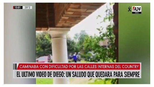 El último video de Diego Maradona con vida en el country San Andrés