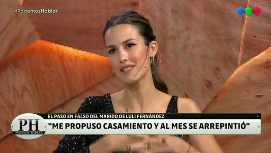 Luli Fernández confesó que lloró un mes por amor cuando su actual esposo se arrepintió de la boda