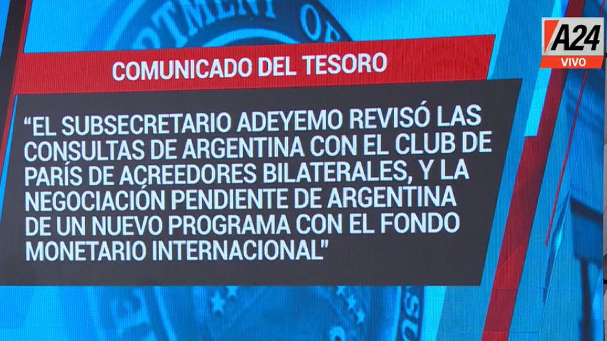 El subsecretario del tesoro de EE.UU. hablo de un plan económico que cree empleos del sector privado (Foto: Captura de TV