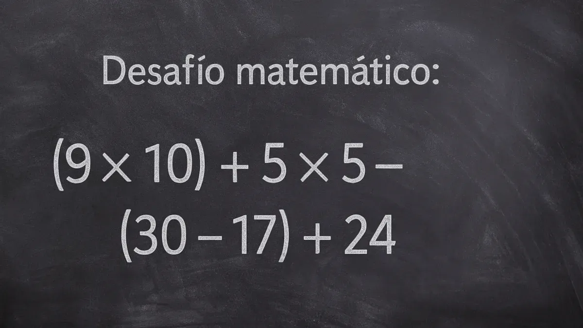 Imagen de pizarra para Desafío Matemático: esta cuenta puede sorprenderte al resolver