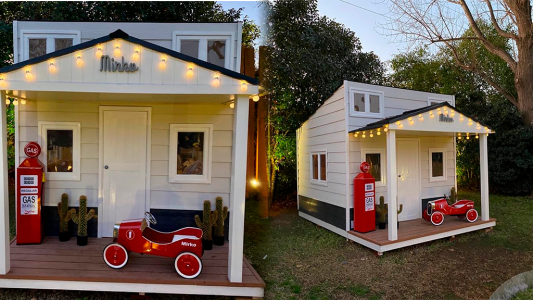 El imponente casita de juegos de Mirko, el hijo de Marley