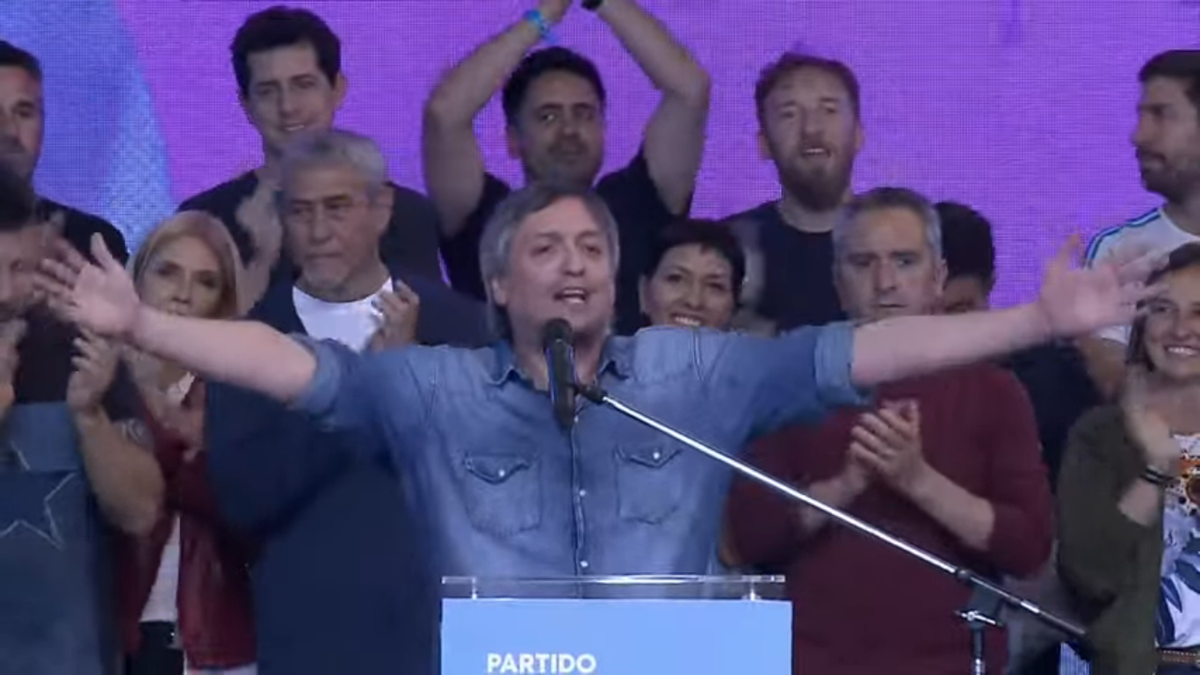Máximo Kirchner calentó la interna del Frente de Todos (Foto: captura de pantalla).