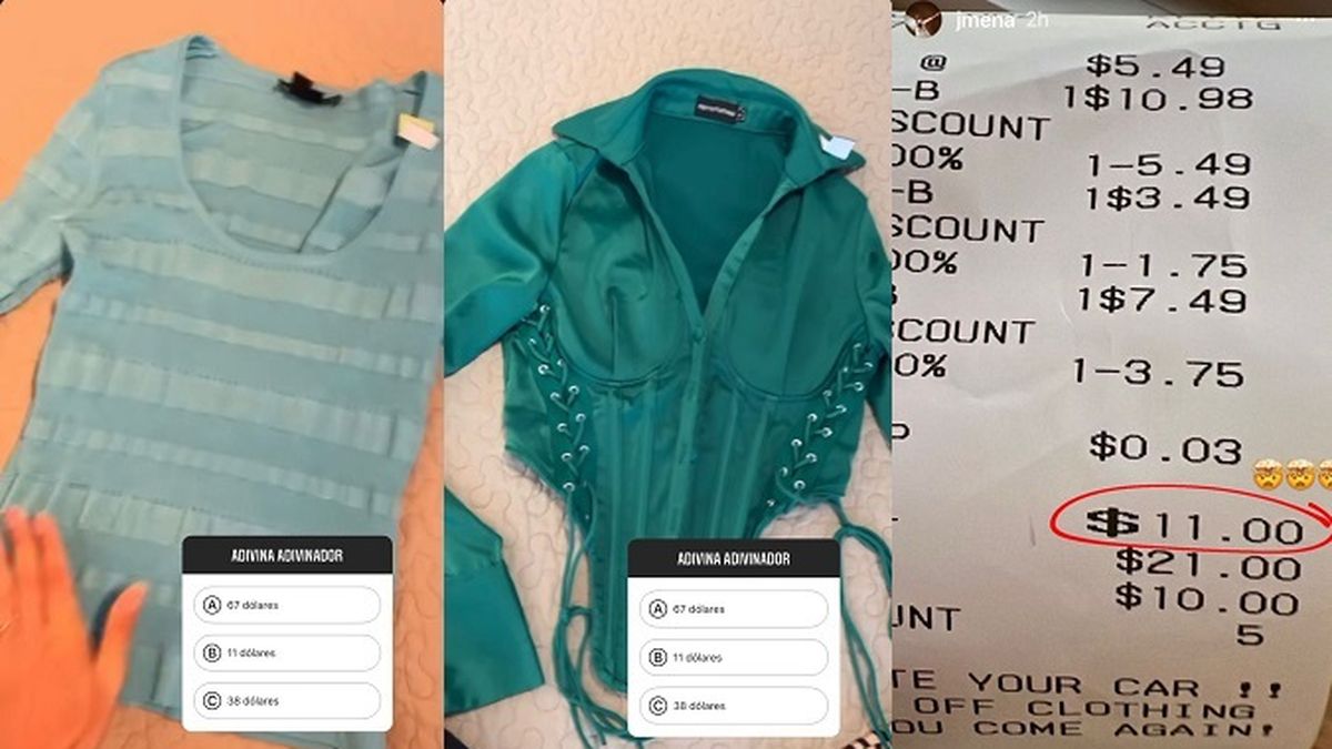 Por s&oacute;lo 11 d&oacute;lares Jimena Bar&oacute;n se llev&oacute; un blazer, dos camisas y una remera en un shopping de Miami.&nbsp;