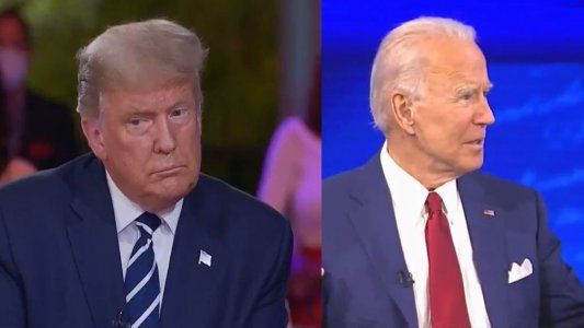 Trump y Biden estuvieron en simultáneo por TV, repitieron su mensaje de campaña y dejaron dudas ante temas concretos
