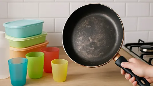 Plásticos y sartenes antiadherentes: cómo revisar la cocina sin tirar todo