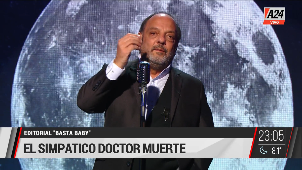 Baby Etchecopar destrozó a Ginés González García y reivindicó a Patricia Bullrich (Foto: captura de tv).