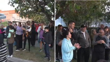 Vecinos de El Palomar marchan por seguridad tras el tiroteo frente a una escuela