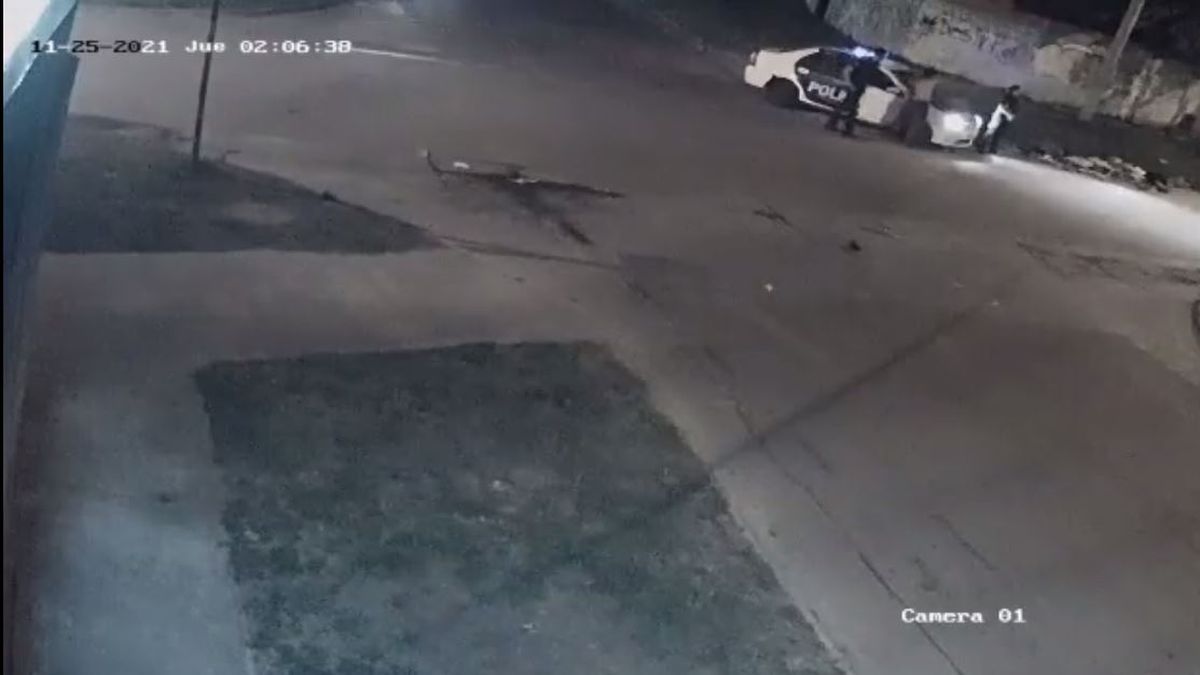 Mar del Plata: así policías agredieron a un cartonero en la calle. (Captura de Tv)