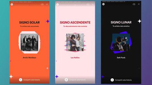 Solo Tú la función de Spotify que te da tu carta astral musical