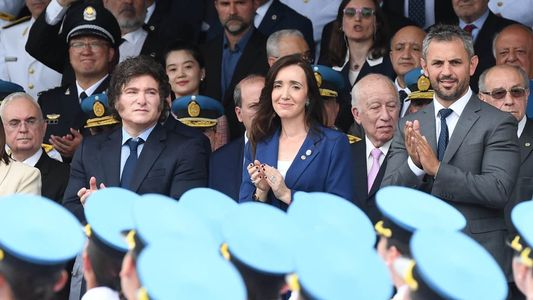 Javier Milei y Victoria Villarruel se reencontraron en un acto por los 203 años de la Policía Federal