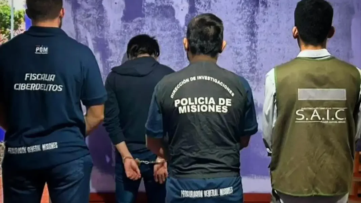 El detenido en Misiones: (Foto: Agencia Noticias Argentinas)