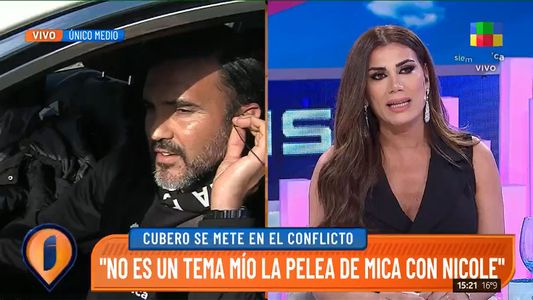 La inesperada reacción de Fabián Cubero tras el posteo de Mica Viciconte contra Nicole Neumann