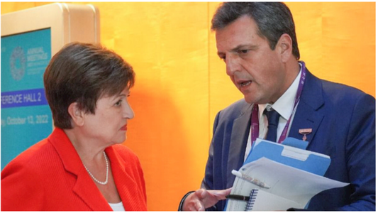Sergio Massa viaja a EE.UU. y se reúne con Kristalina Georgieva por el desembolso del FMI