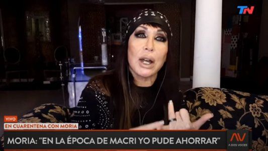 Moria Casán: Para ser totalmente sincera, en la época de Macri pude ahorrar