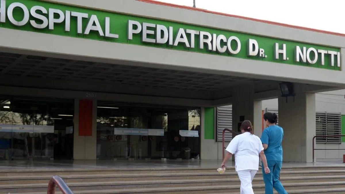 El bebé permaneció internado en grave estado en el hospital Notti (Foto: archivo).