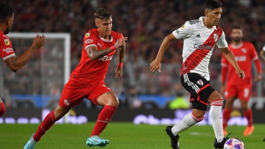 River le ganó 2 a 0 a Independiente con goles de Barco y Borja
