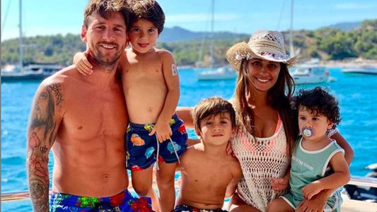 Antonella Roccuzzo y el mensaje a Messi por el día del padre que muestra un cambio de look del delantero